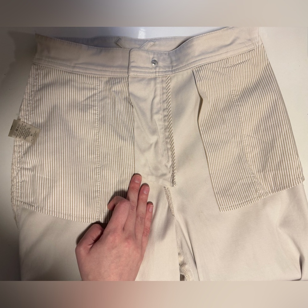 Peruvian Connection Cream Relaxed Straight Leg Trouser Pants Women’s Size 4 - Picture 7 of 8